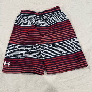 Under Armour Striped Swim Shorts size 6